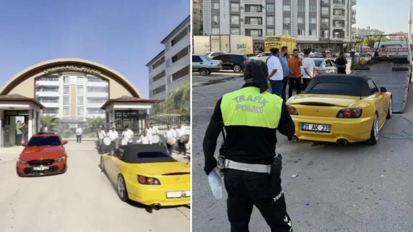 Dugun konvoyundaki drifte 156 bin tl para cezasi YdqK4vBS