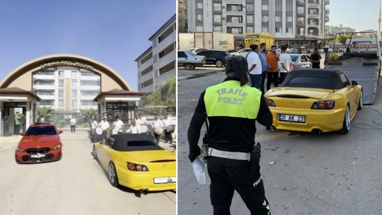 Dugun konvoyundaki drifte 156 bin tl para cezasi YdqK4vBS